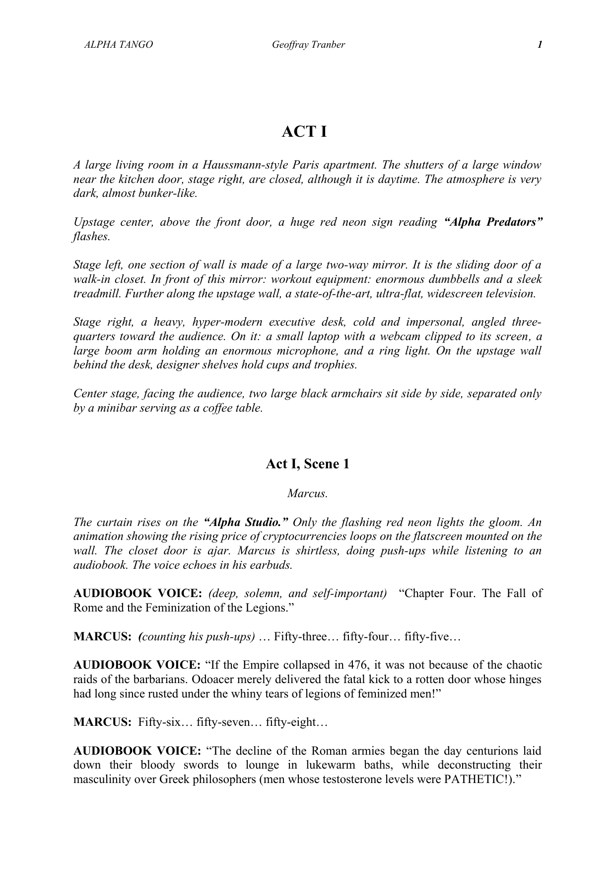 Alpha Tango - manuscript page 6 / 23