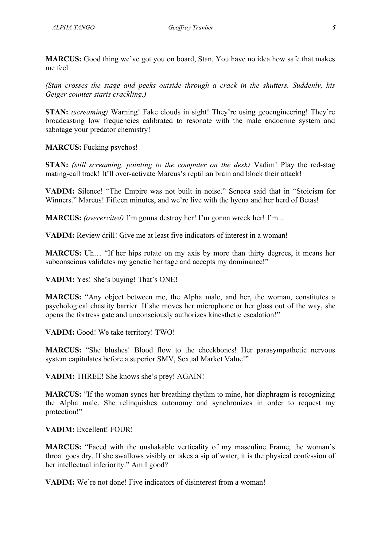 Alpha Tango - manuscript page 10 / 23
