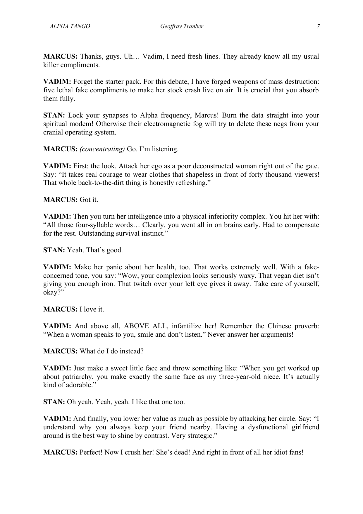 Alpha Tango - manuscript page 12 / 23