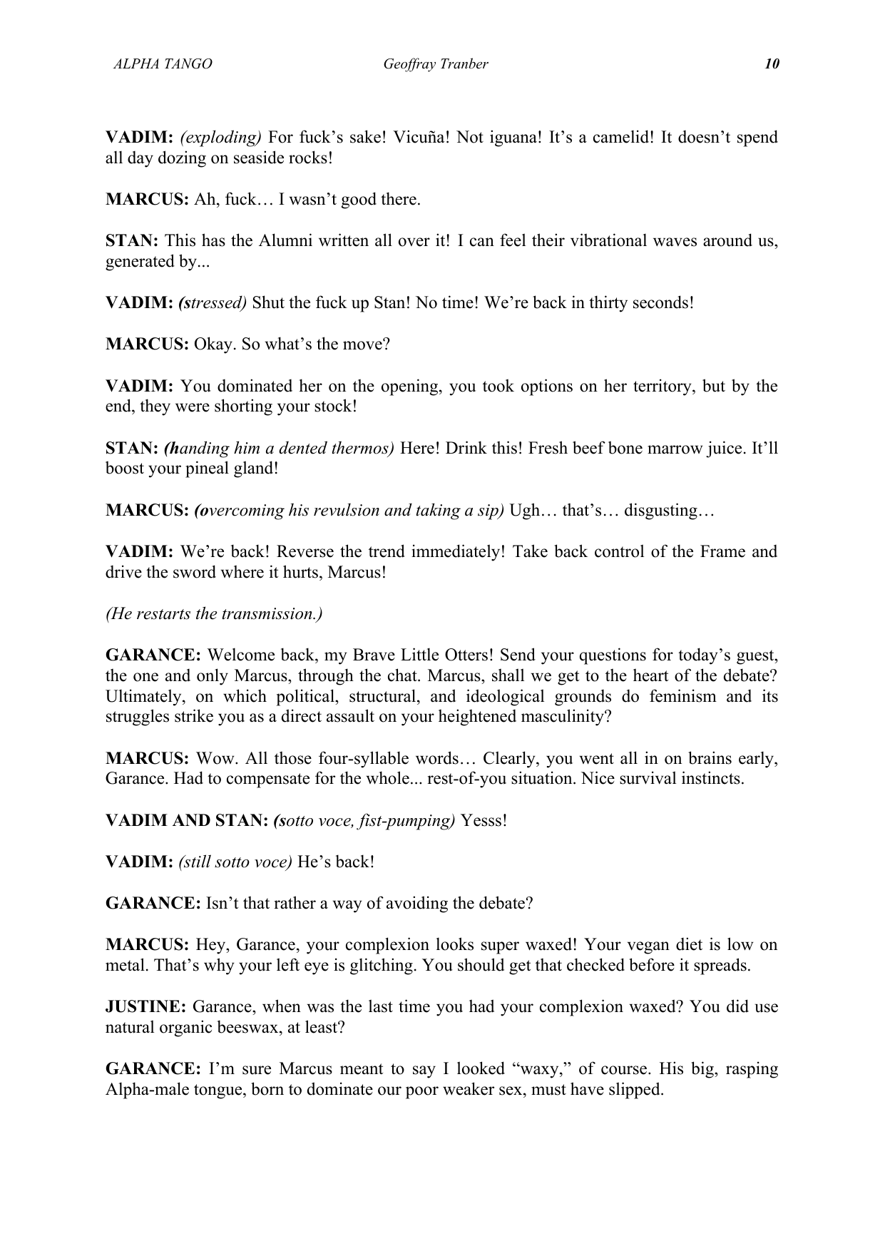 Alpha Tango - manuscript page 15 / 23