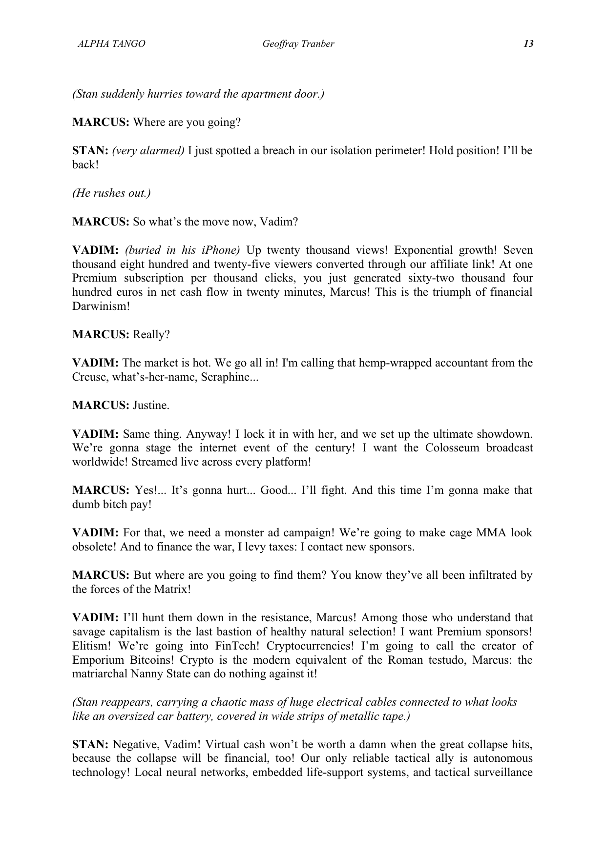 Alpha Tango - manuscript page 18 / 23