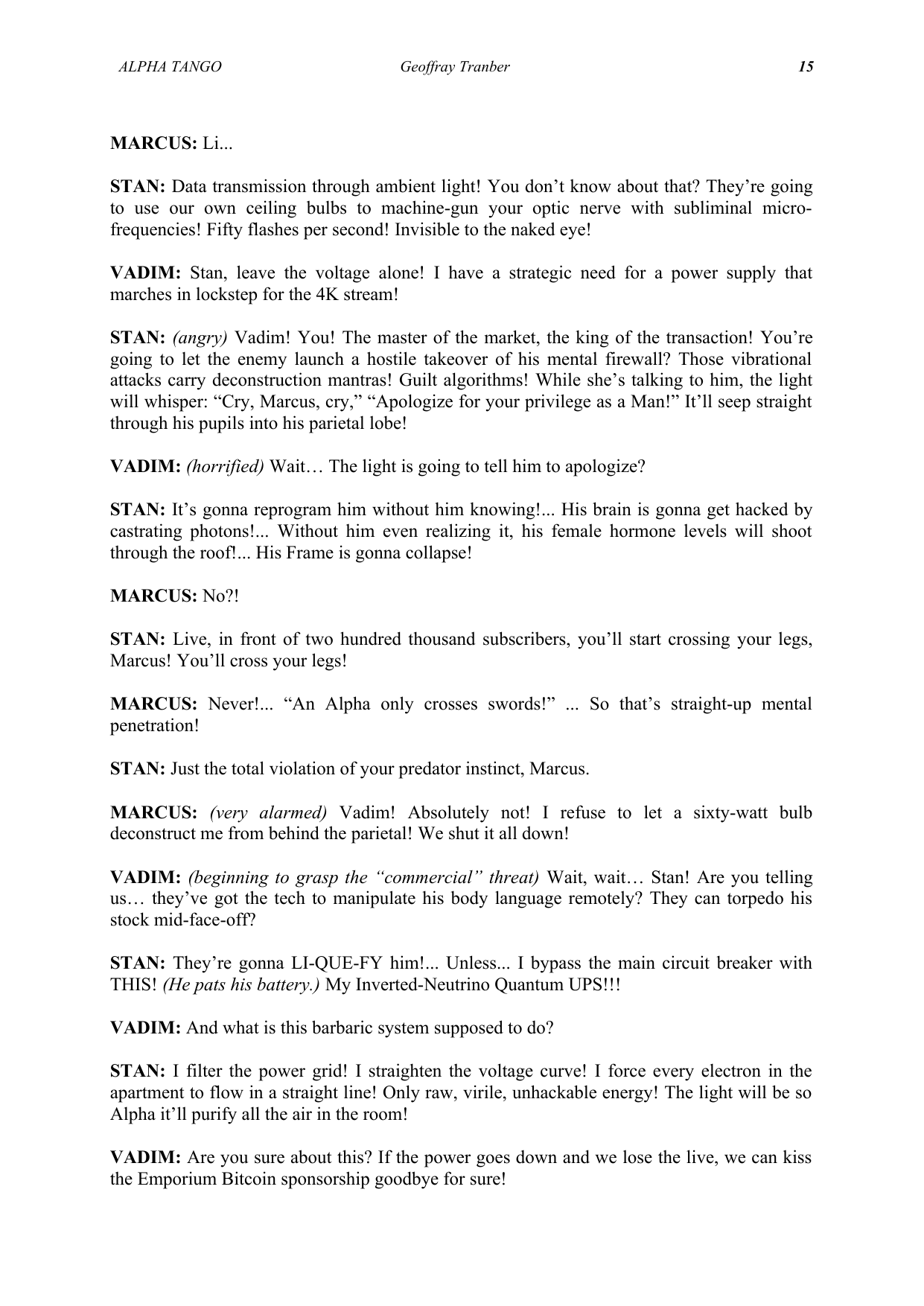 Alpha Tango - manuscript page 20 / 23
