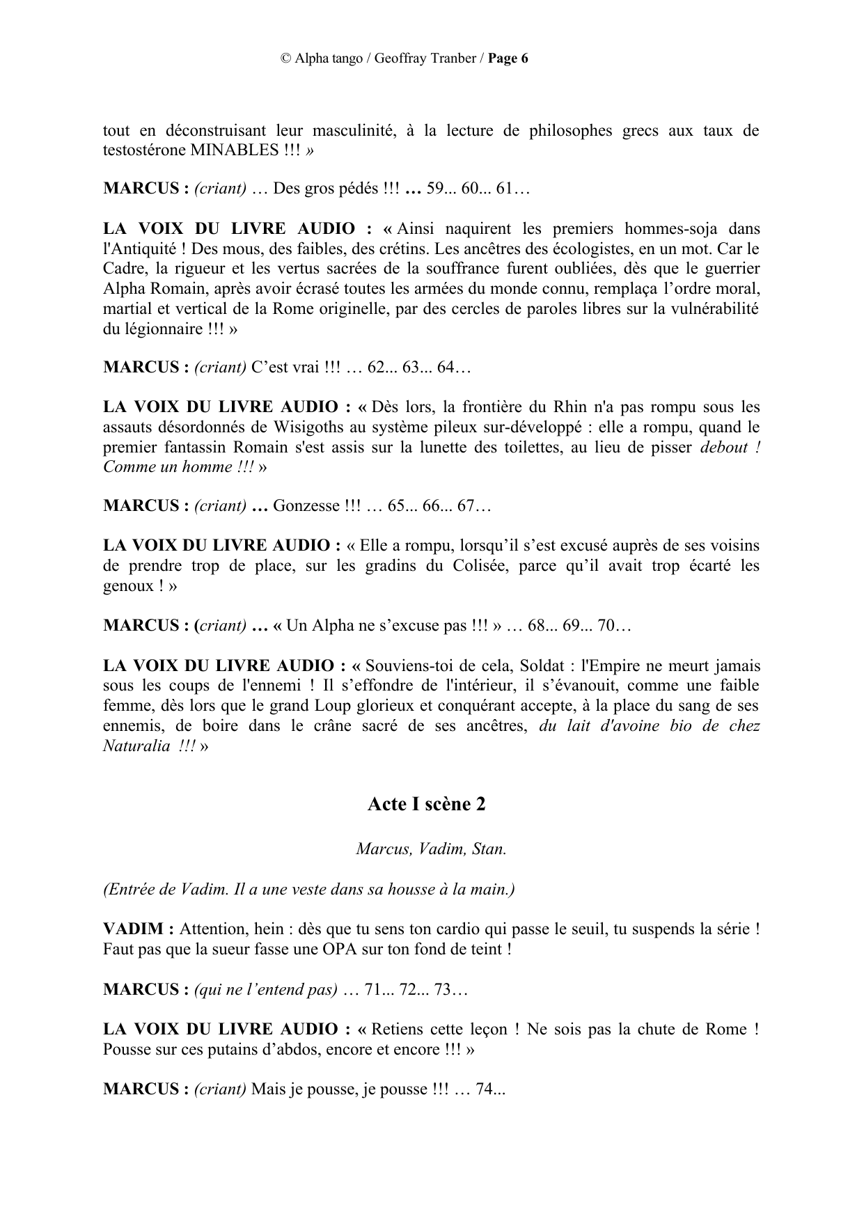 Alpha Tango - page du manuscrit 6 / 23