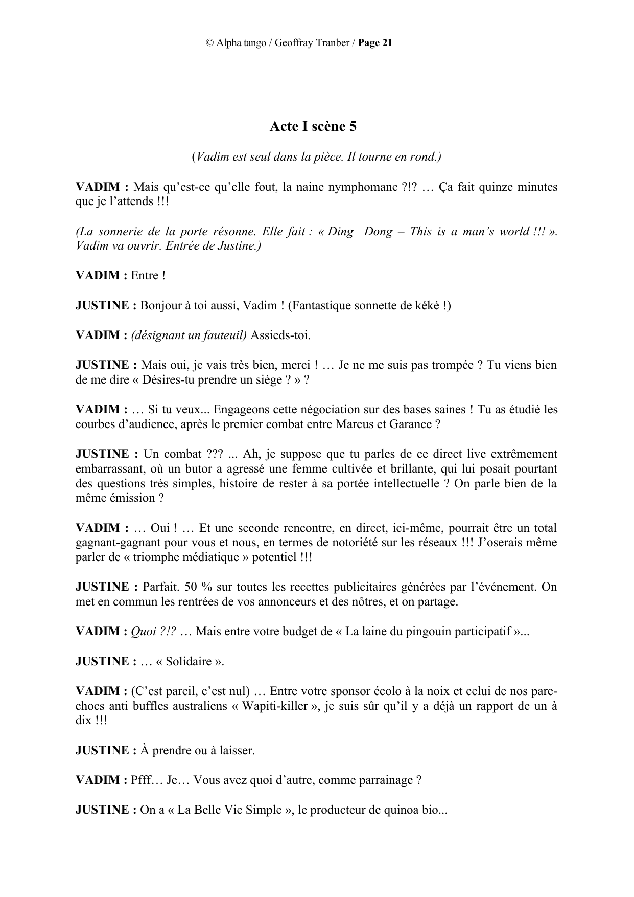 Alpha Tango - page du manuscrit 21 / 23