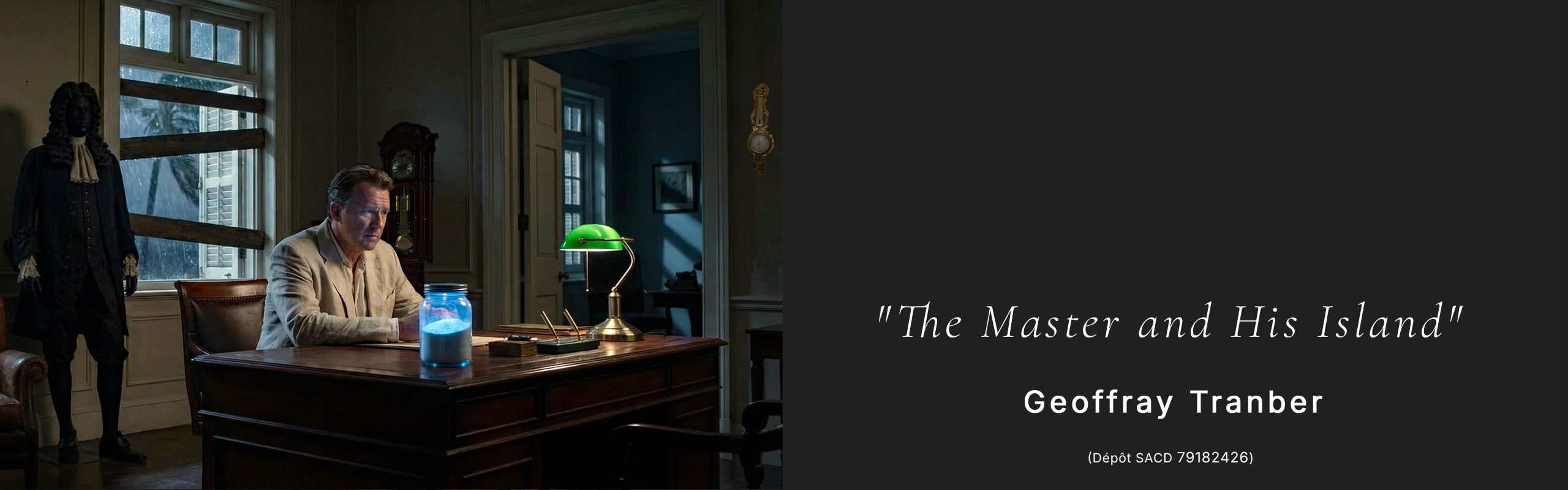 Le Maître et son île banner, desktop version