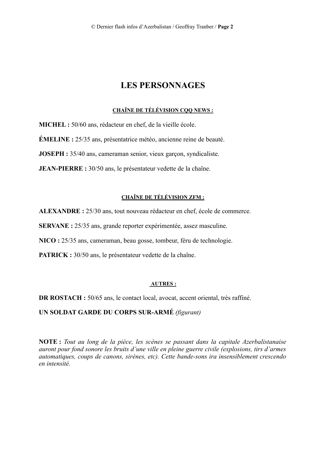 Breaking News from Azerbalistan - manuscript page 2 / 16