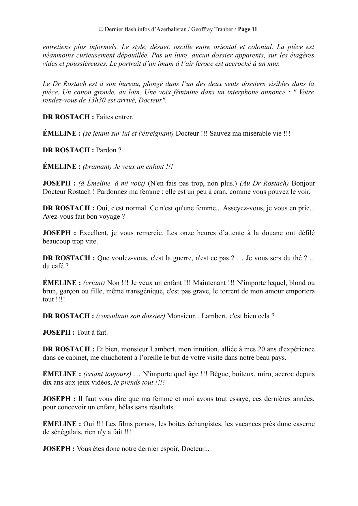 Breaking News from Azerbalistan - manuscript page 11 / 16