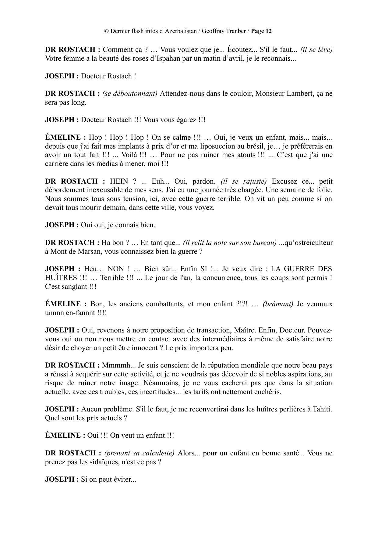 Breaking News from Azerbalistan - manuscript page 12 / 16