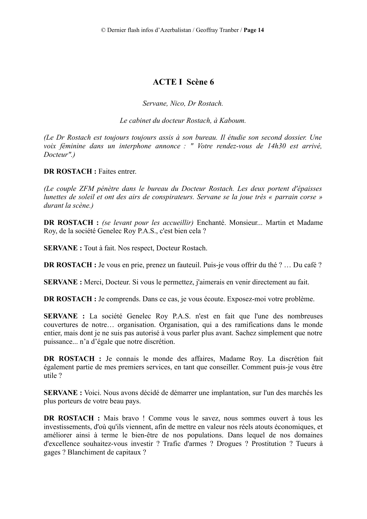 Breaking News from Azerbalistan - manuscript page 14 / 16