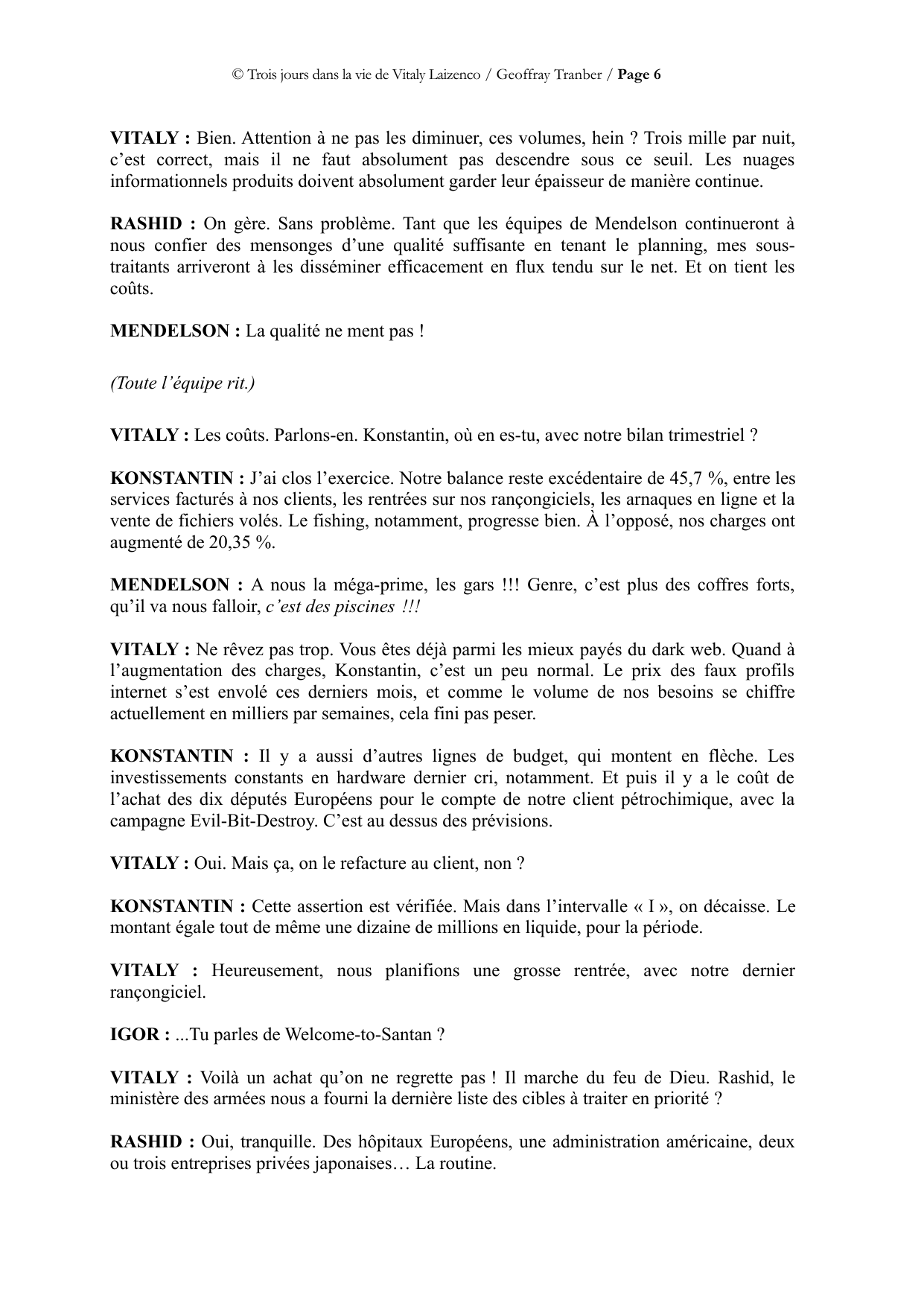 Trois jours dans la vie de Vitaly Laïzenco - page du manuscrit 6 / 34