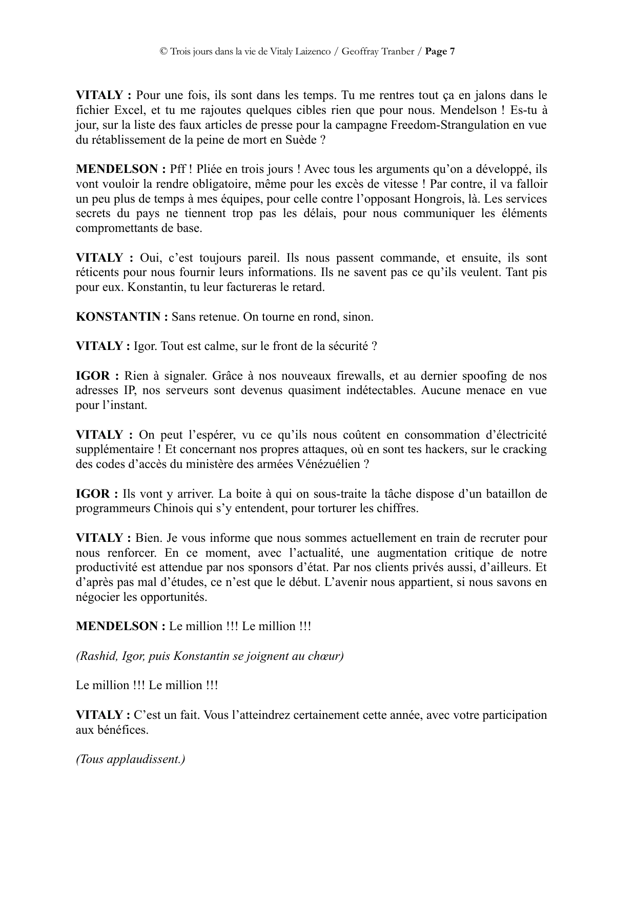 Trois jours dans la vie de Vitaly Laïzenco - page du manuscrit 7 / 34