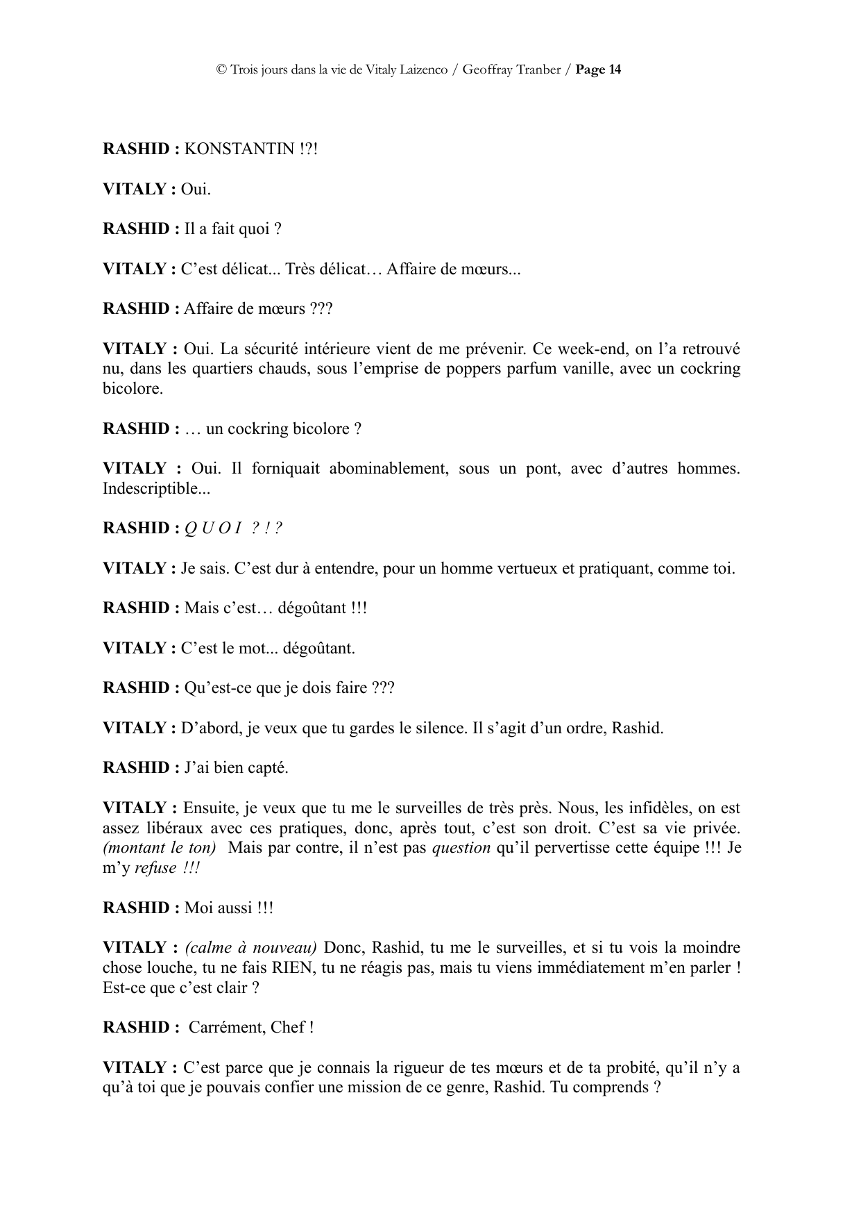 Trois jours dans la vie de Vitaly Laïzenco - page du manuscrit 14 / 34