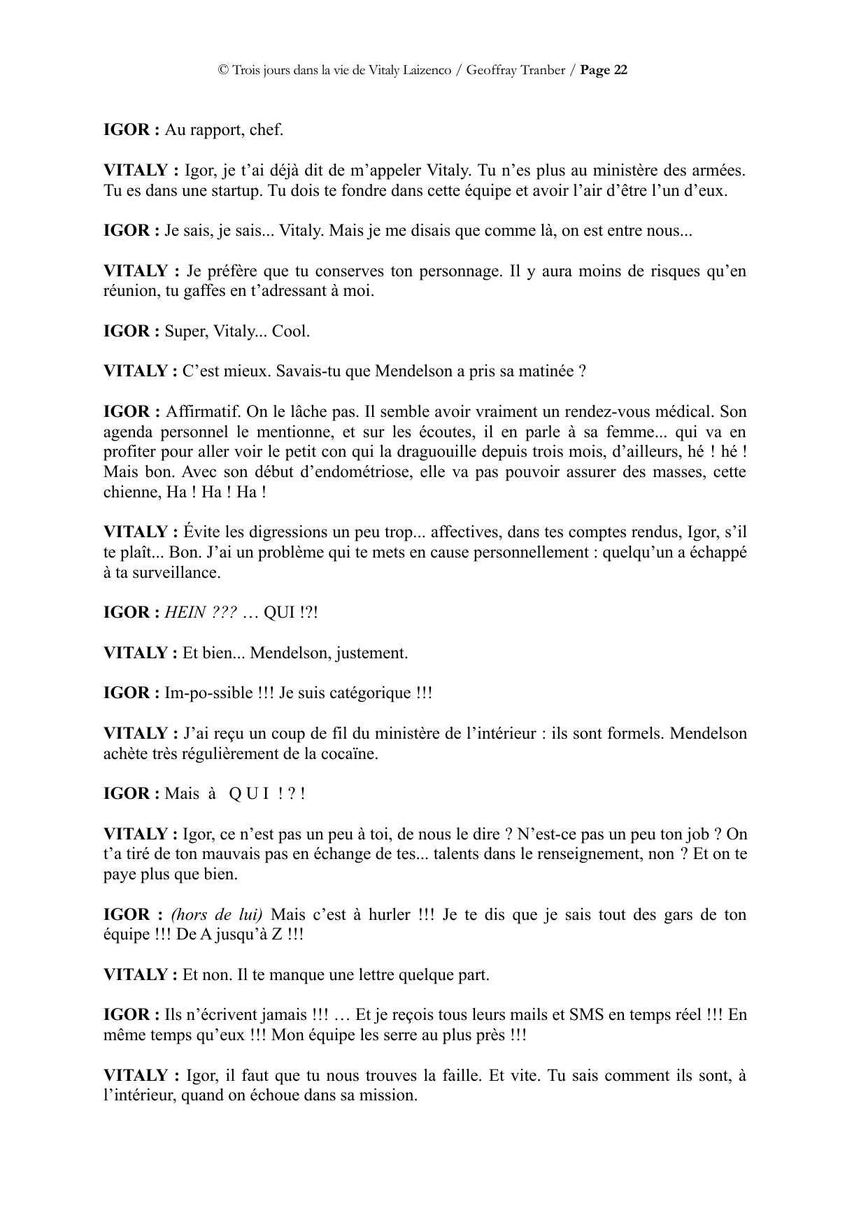 Trois jours dans la vie de Vitaly Laïzenco - page du manuscrit 22 / 34